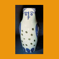 124. Large owl vase